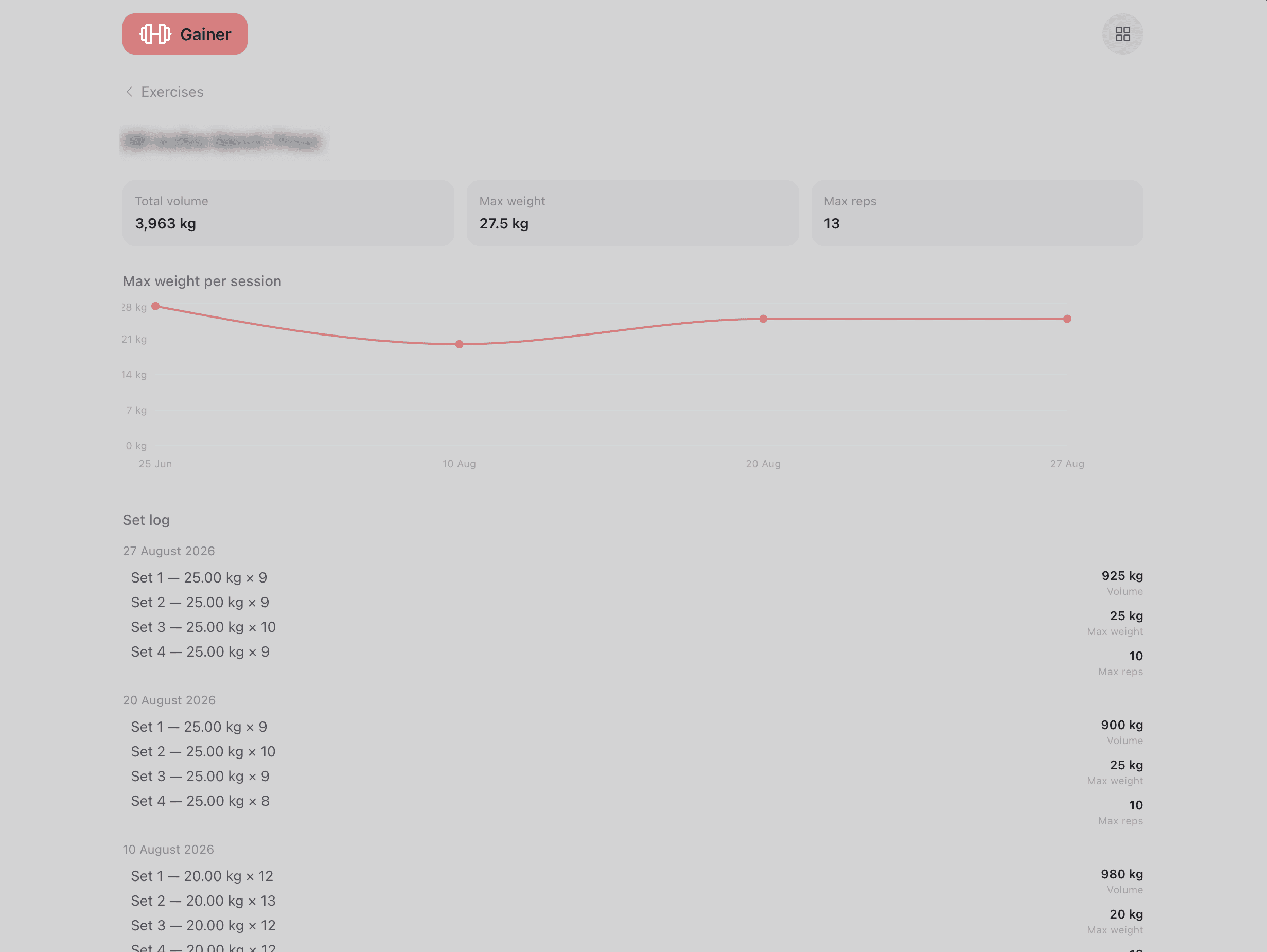 Gainer screenshot 2